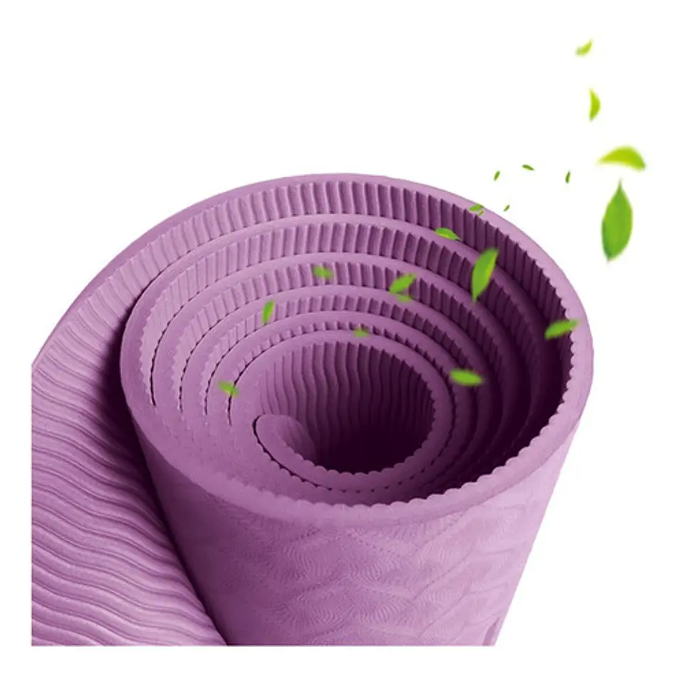 Mat Alfombra De Yoga Tpe 8mm Doble Color Eco-friendly 7