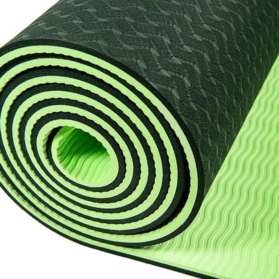 Mat Alfombra De Yoga Tpe 8mm Doble Color Eco-friendly 10