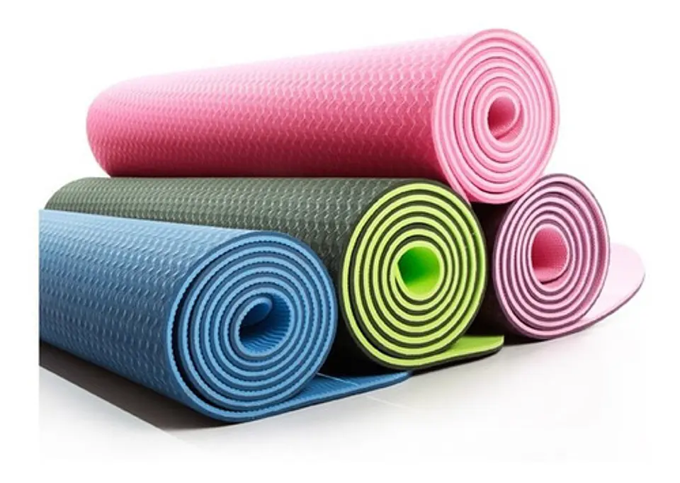 Mat Alfombra De Yoga Tpe 8mm Doble Color Eco-friendly 14