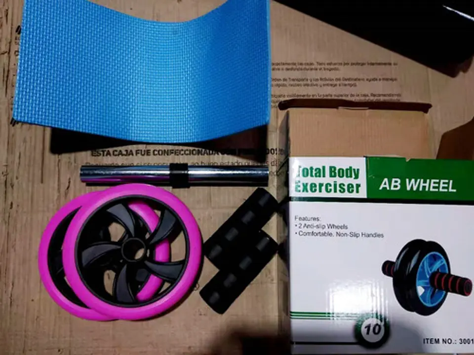 Rueda Abdominal + Colchoneta Rodillas Maquina Ab Wheel 5