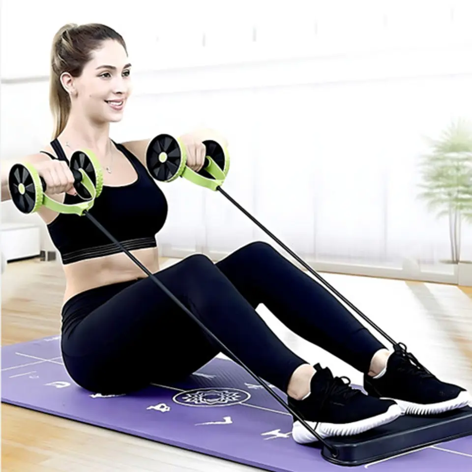Rueda Abdominal Banda Elásticas Ejercicios Revoflex Extreme 4