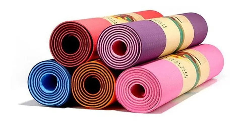 Mat Alfombra De Yoga Tpe 6mm Doble Color Eco-friendly 15