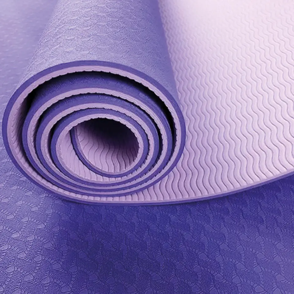 Mat Alfombra De Yoga Tpe 6mm Doble Color Eco-friendly 27