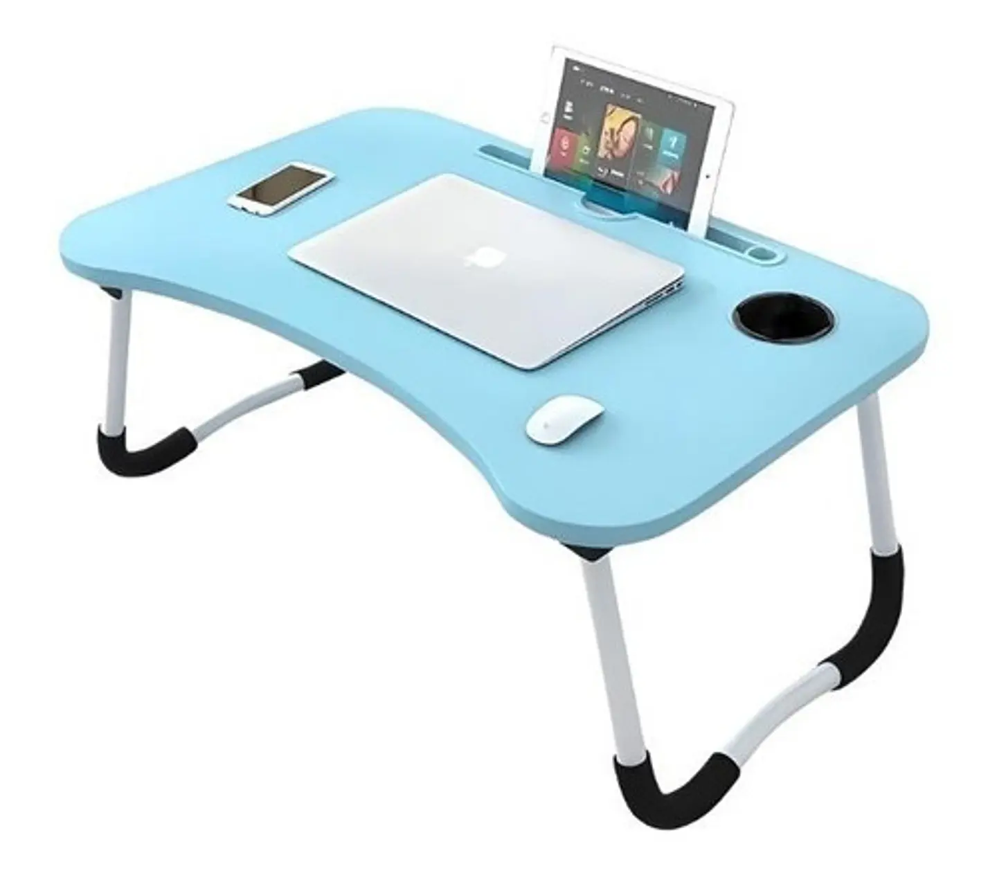 Mesa Cama 60x40x28cm Portátil Desayuno Bandeja 15