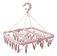 Colgador De Calcetín Ropa Interior De 32 Clips Plegable - Miniatura 4