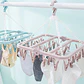 Colgador De Calcetín Ropa Interior De 32 Clips Plegable - Miniatura 5