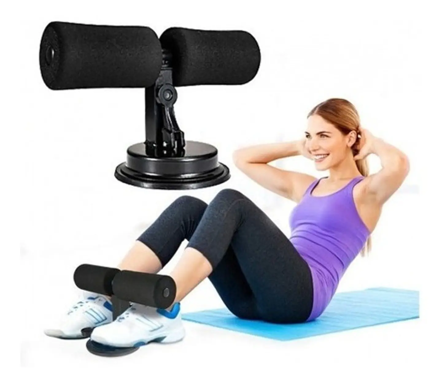 Maquina Abdominales Portatil Con Ventosa Fitness 3