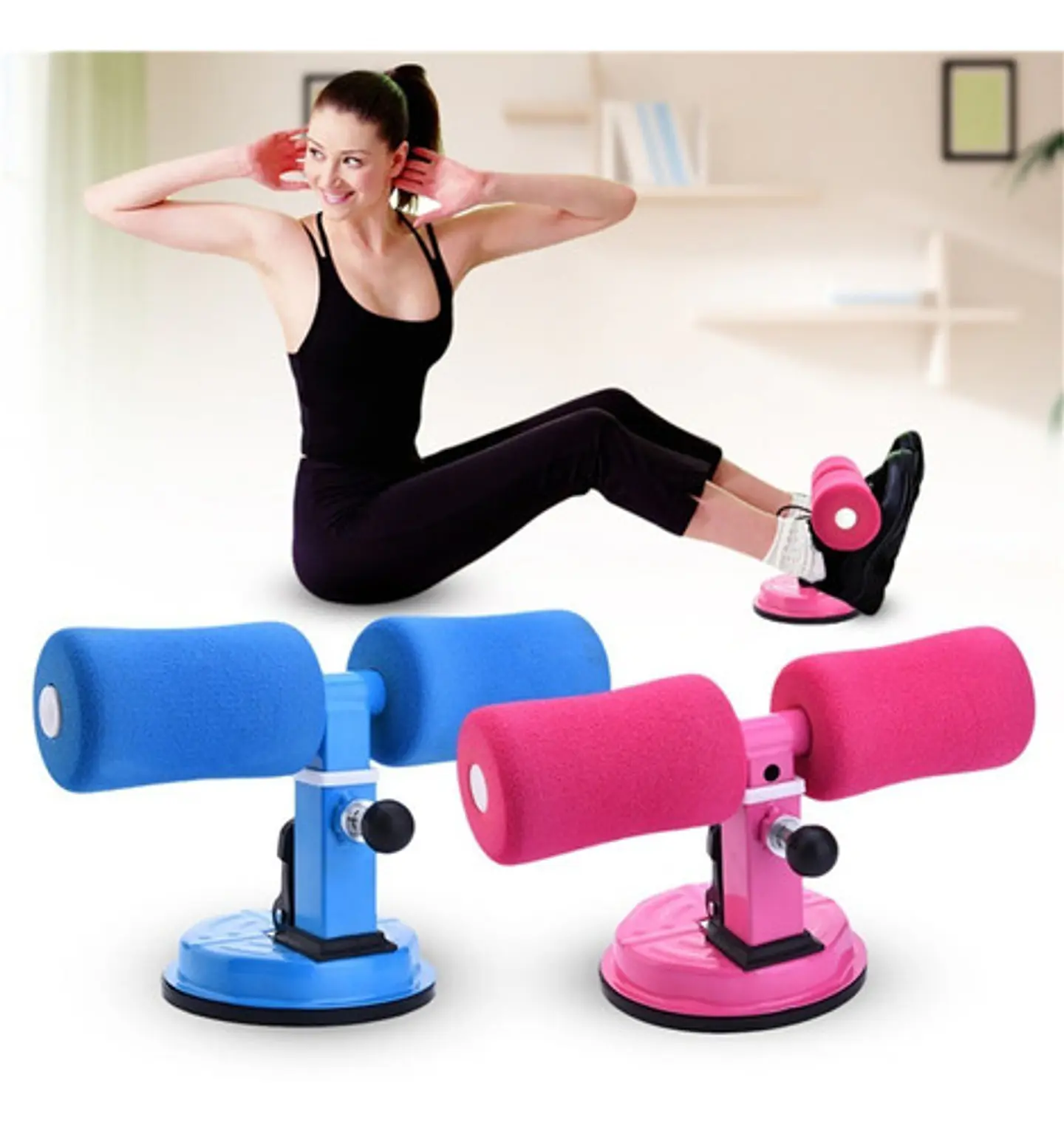 Maquina Abdominales Portatil Con Ventosa Fitness 6