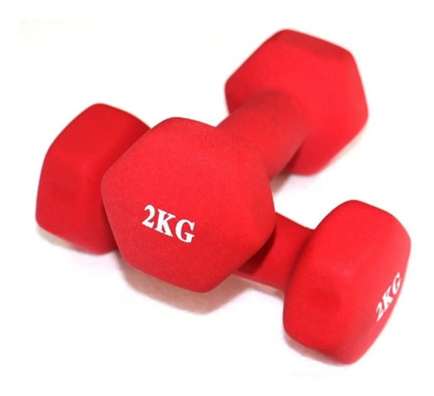 Pack 2 Mancuernas De 2kg C/u (un Par) Acabado Mate 3