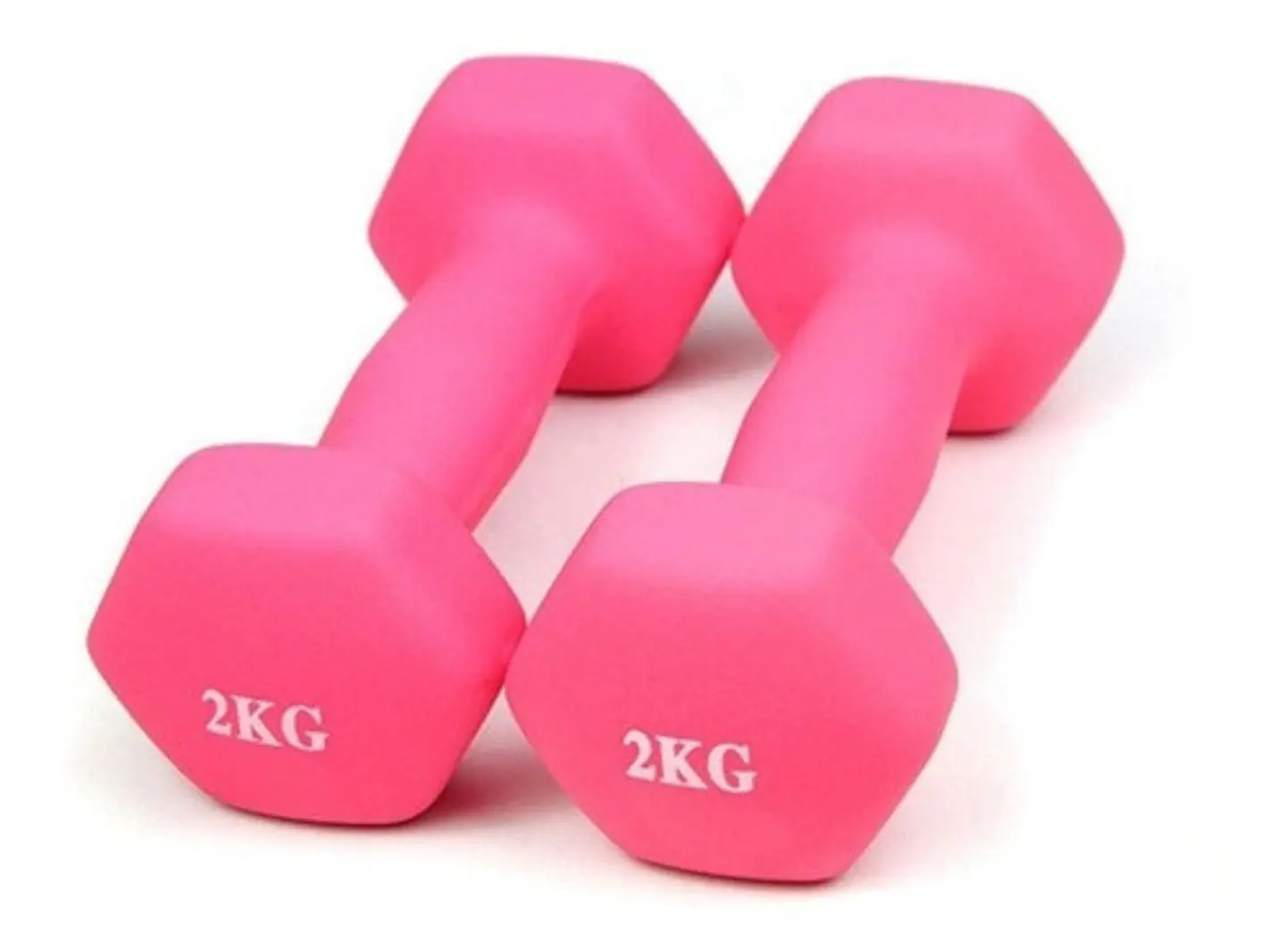 Pack 2 Mancuernas De 2kg C/u (un Par) Acabado Mate 8