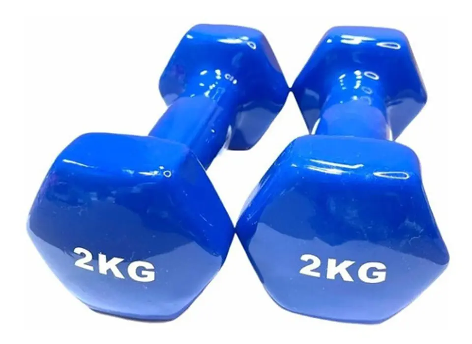 Pack 2 Mancuernas De 2kg C/u (un Par) Antideslizantes 4