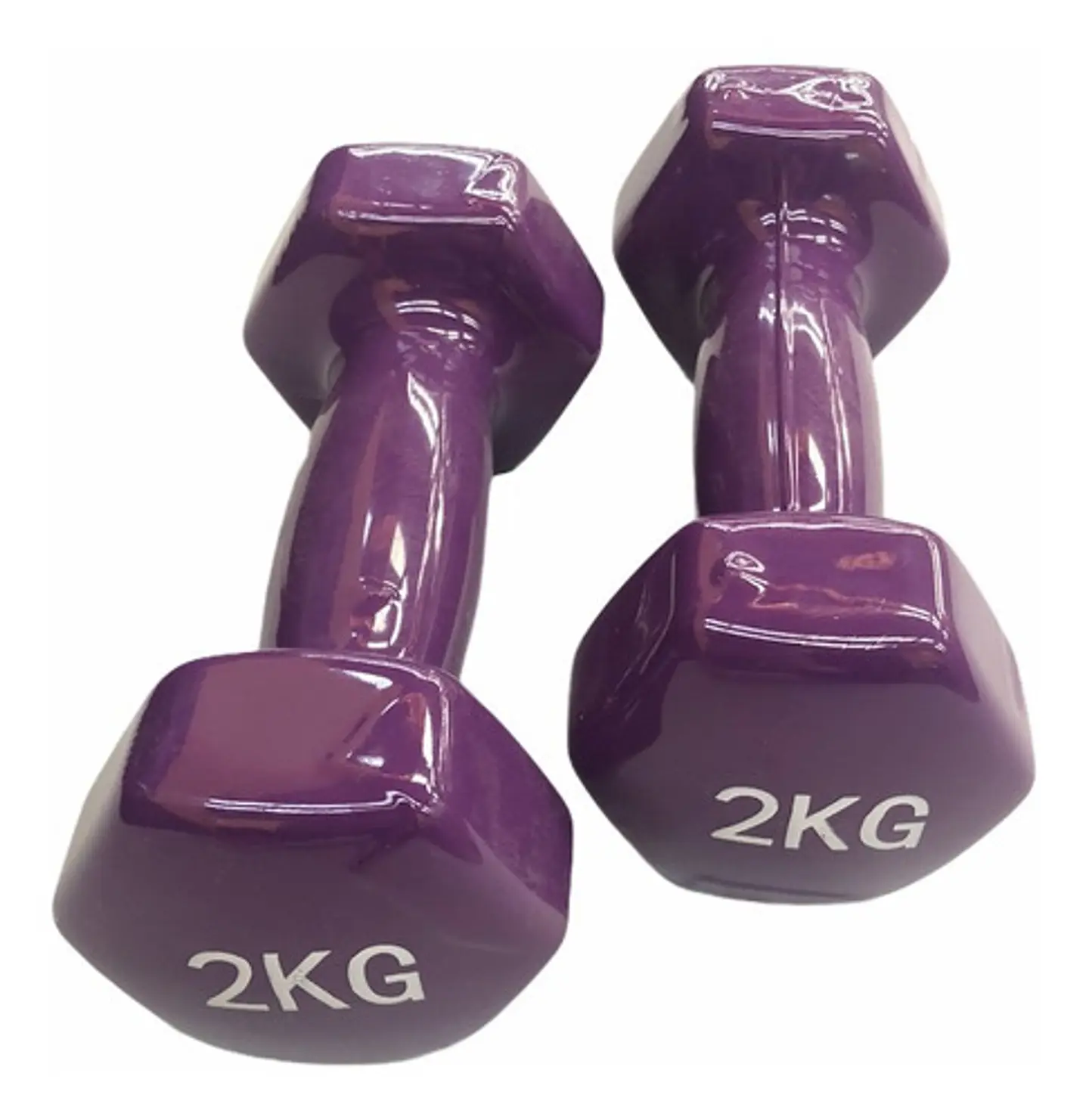 Pack 2 Mancuernas De 2kg C/u (un Par) Antideslizantes 8