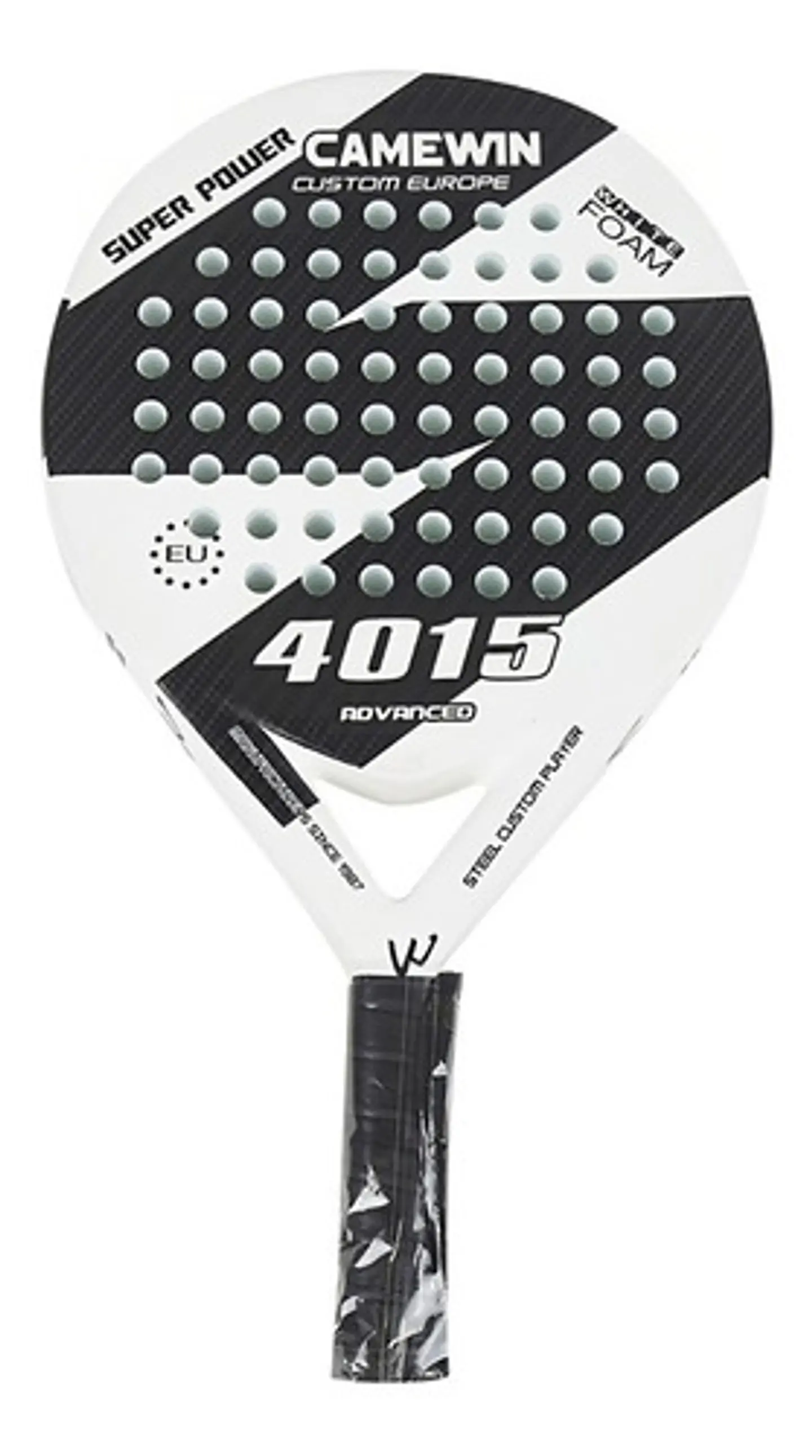 Pala Padel Carbono Híbrido 38mm Con Bolso Deporte Playa 2
