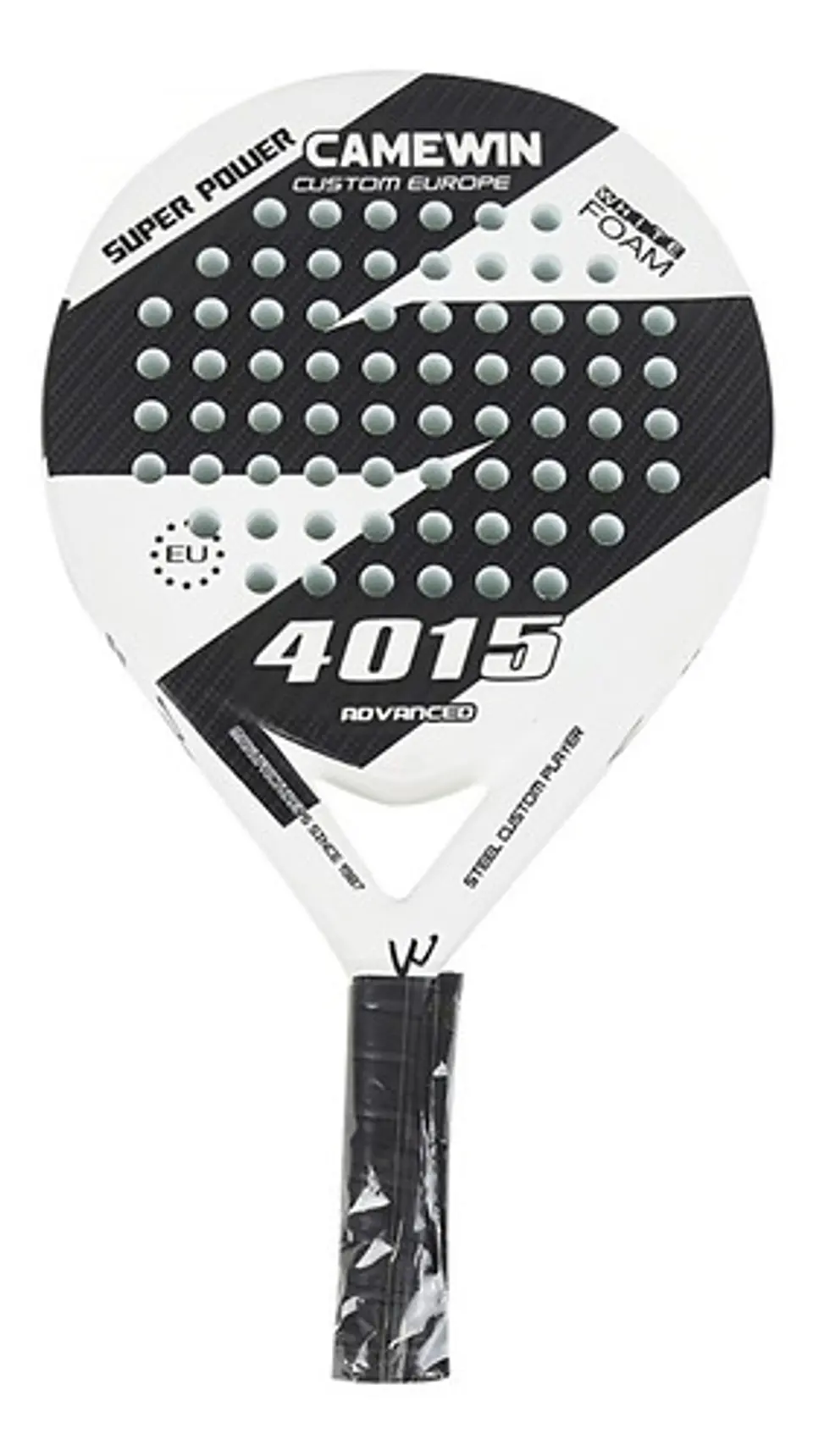 Pala Padel Carbono Híbrido 38mm Con Bolso Deporte Playa 2
