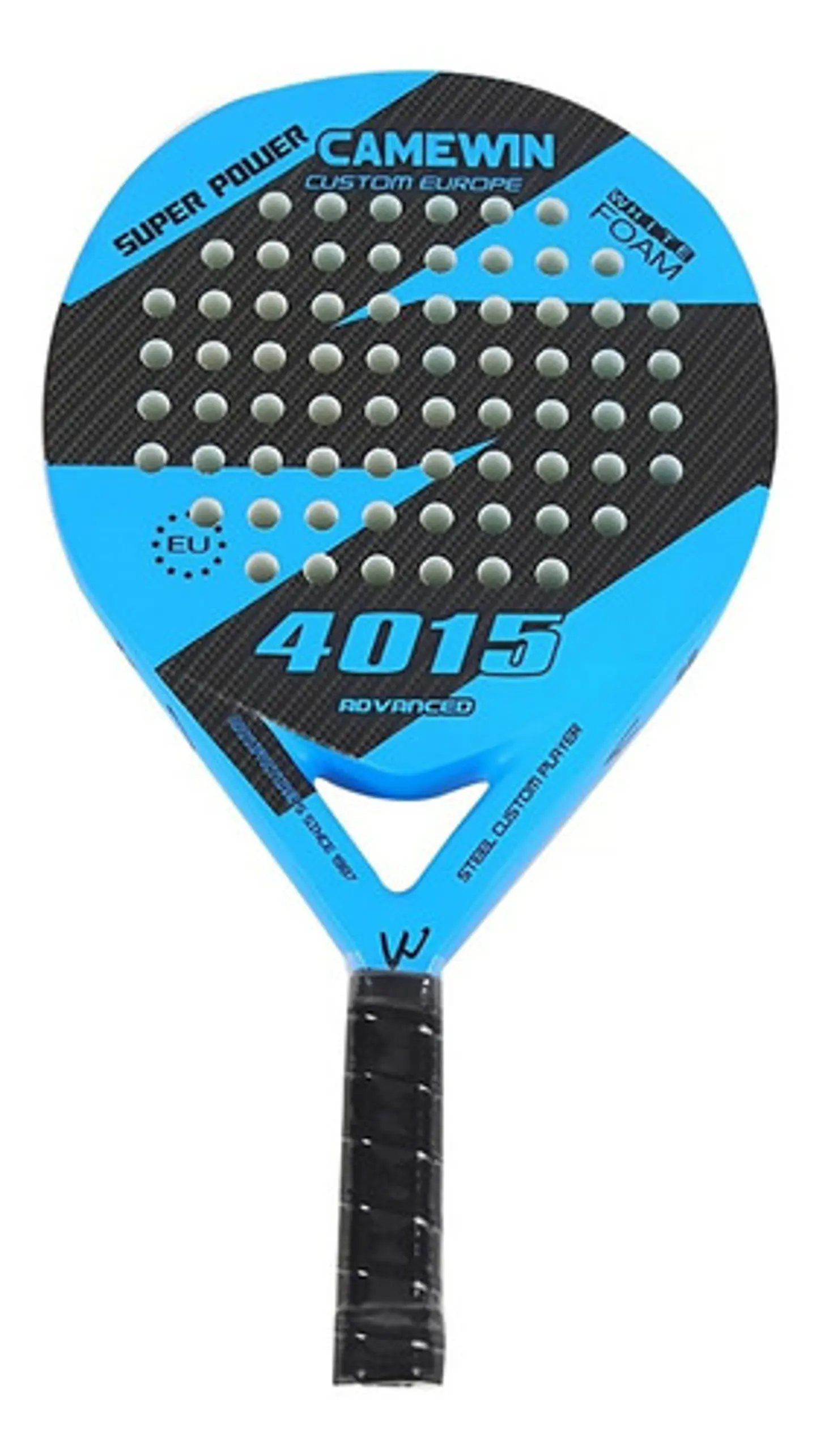 Pala Padel Carbono Híbrido 38mm Con Bolso Deporte Playa 7