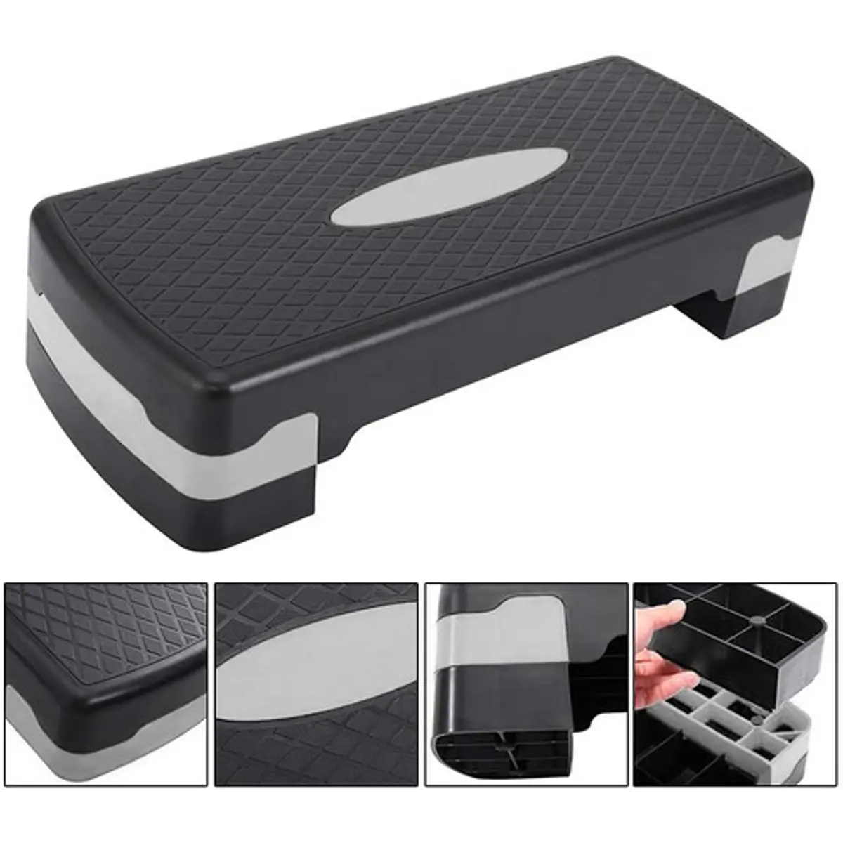 Phoenix Fitness Stepper Aerobico Regolabile 2 Altezze – Step Cardio Antiscivolo Per Palestra E Casa
