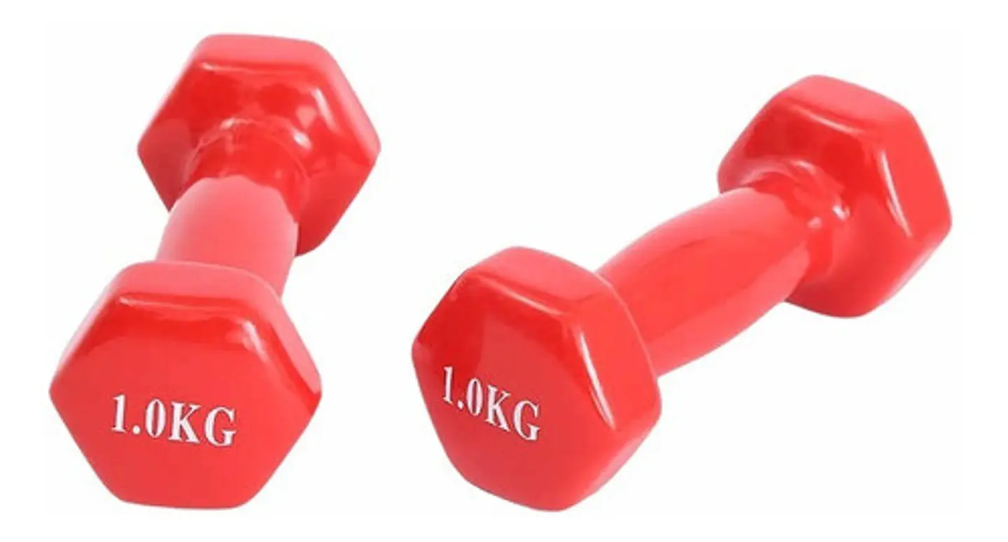 Pack 2 Mancuernas De 1kg C/u (un Par) Antideslizantes 1