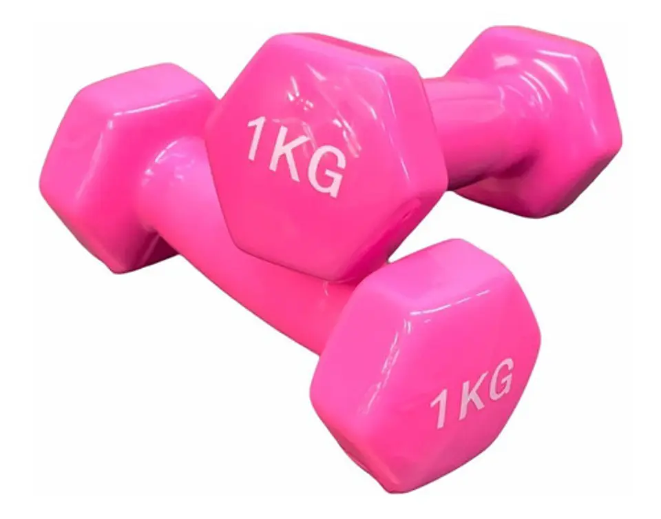 Pack 2 Mancuernas De 1kg C/u (un Par) Antideslizantes 3