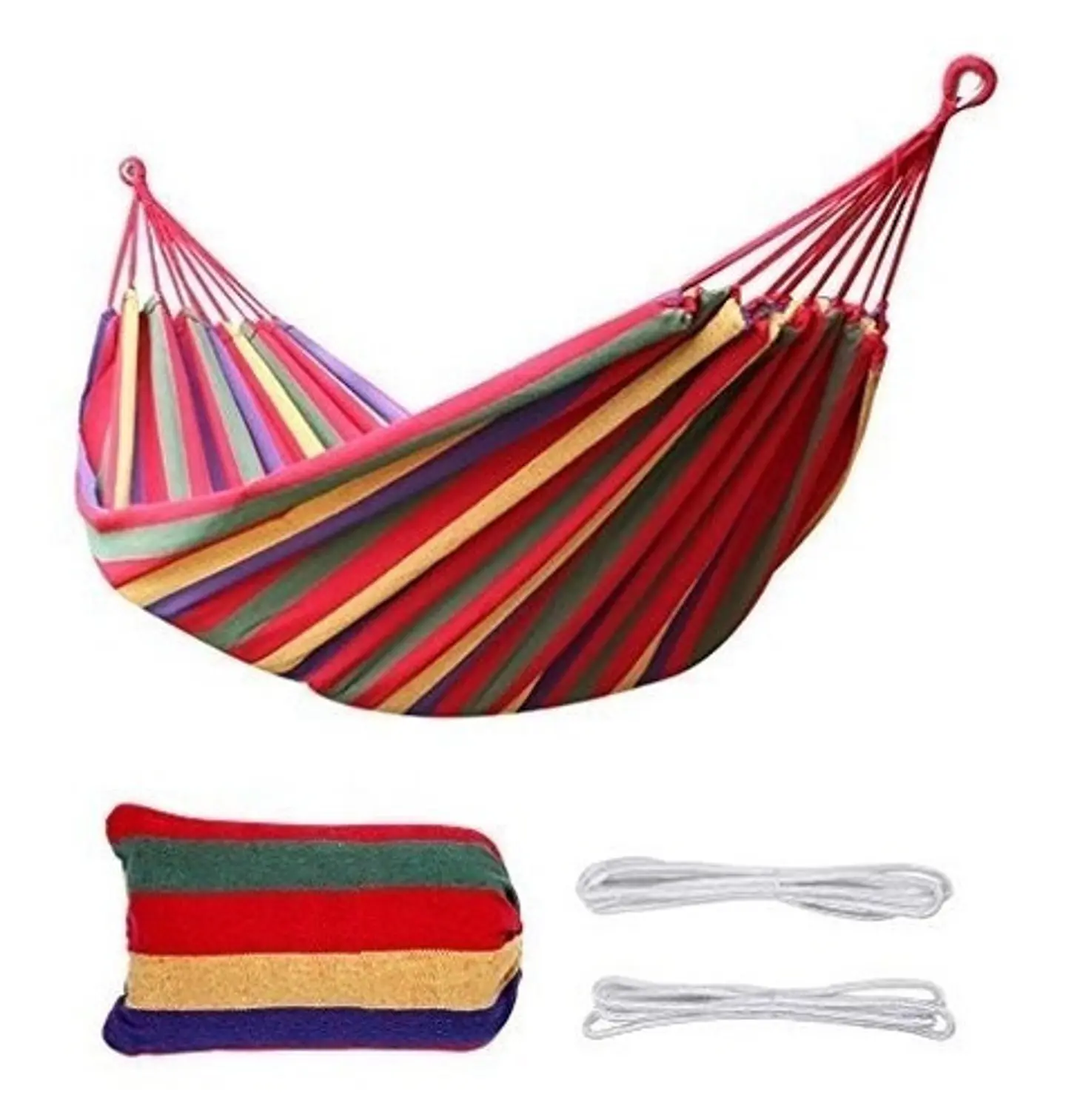 Hamaca 190 Cm X 80 Cm Camping Jardin Casa Con Bolso 2