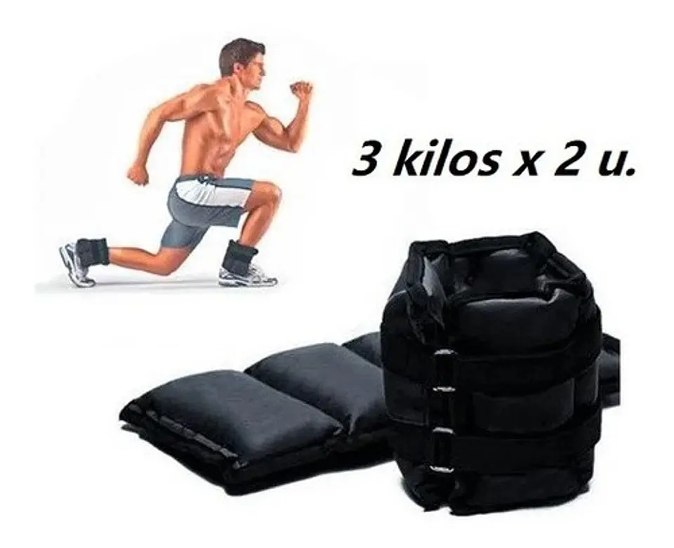 Pesas Tobilleras Y Muñequeras 6 Kg 3