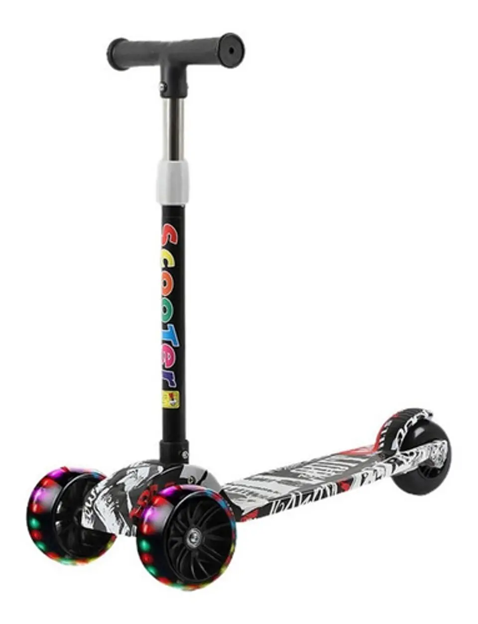 Scooter Deluxe Led Monopatín Triscooter Para Niño 7