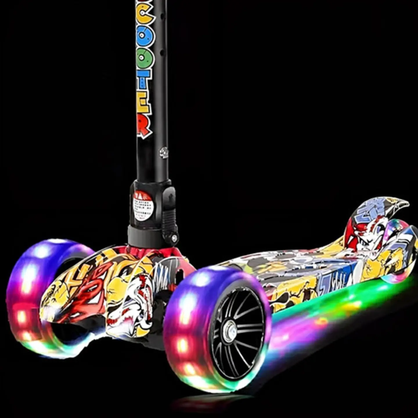 Scooter Deluxe Led Monopatín Triscooter Para Niño 11