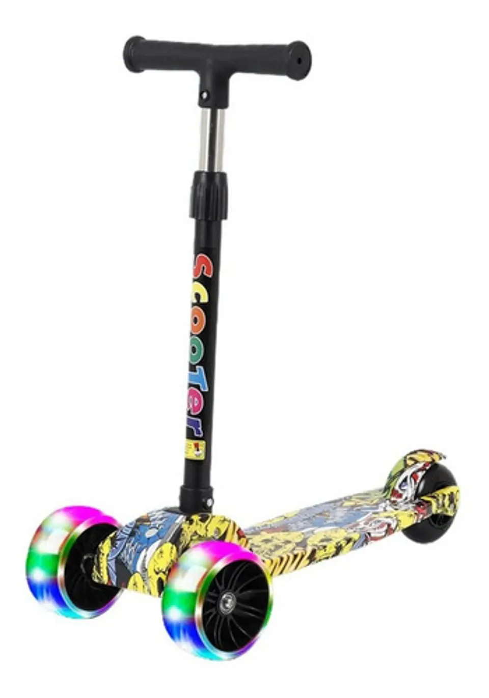 Scooter Deluxe Led Monopatín Triscooter Para Niño 13