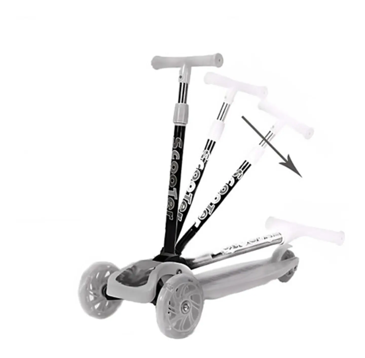 Scooter Led Monopatín Triscooter Para Niño 6