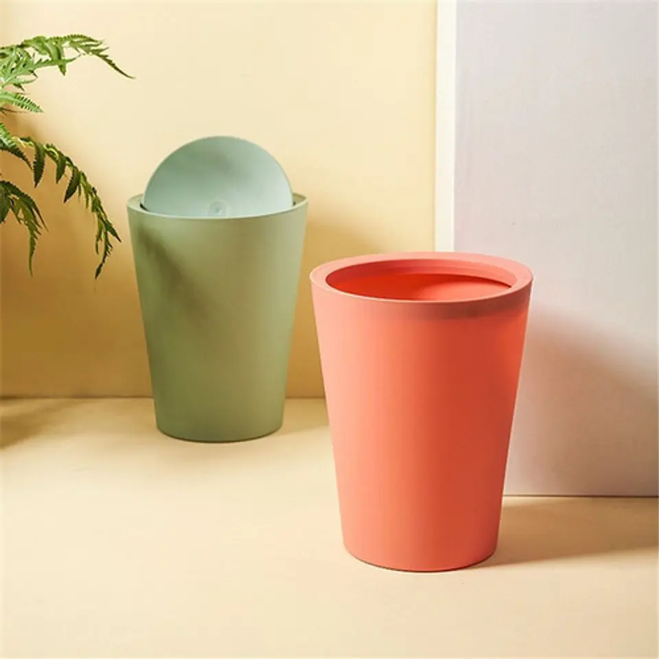 Basurero Con Tapa Para Baño Dormitorio Oficina Cocina 9