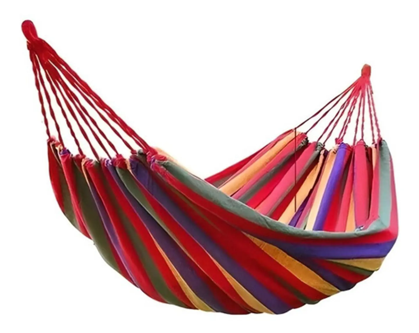 Hamaca 2 Plazas Con Bolso Camping Jardin Casa 190 X 160 Cm 1