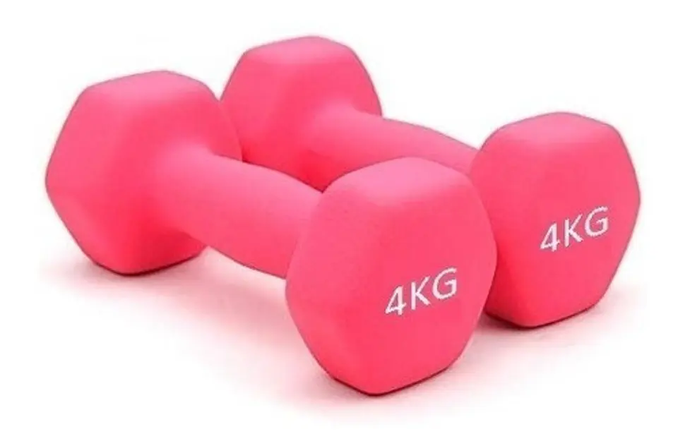 Pack 2 Mancuernas De 4kg C/u (un Par) Antideslizantes  4