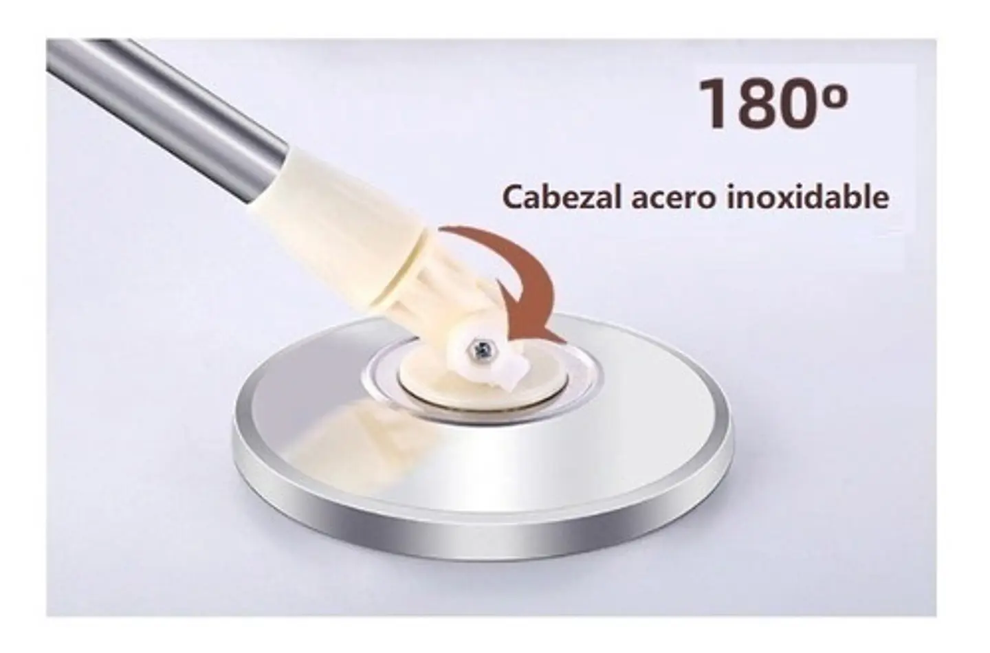 Mopa Trapeador Giratoria 360 Cetrifugadora Acero Removible 5