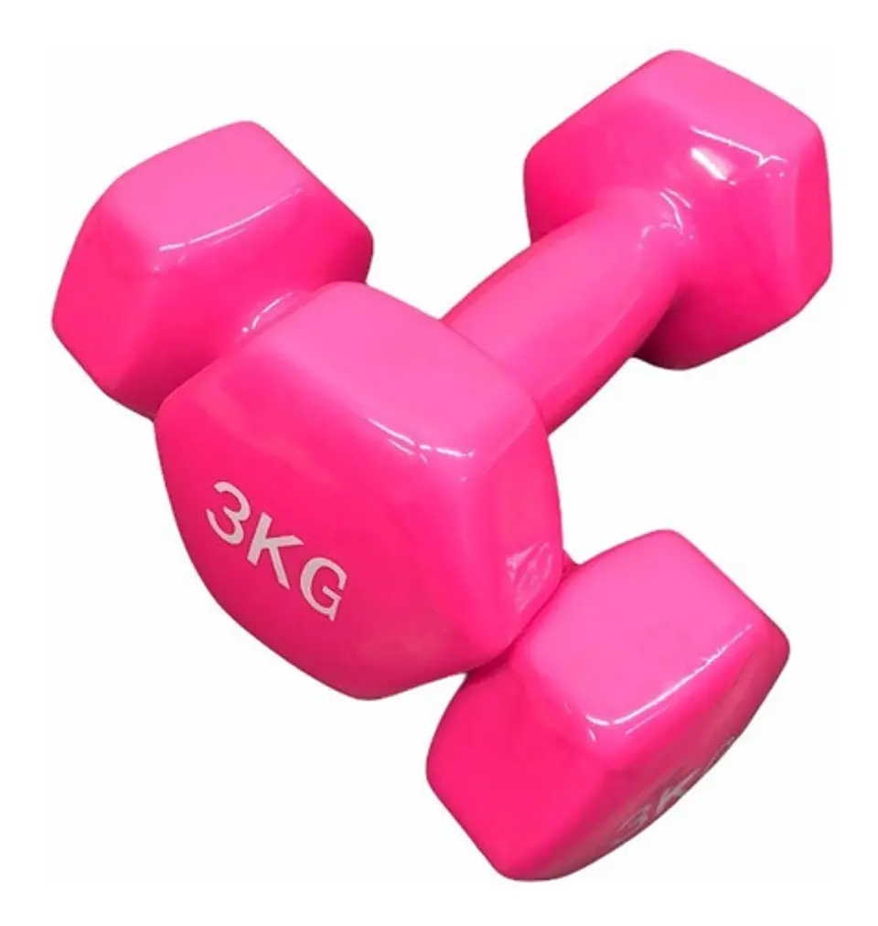 Pack 2 Mancuernas De 3kg C/u (un Par) Antideslizantes  2