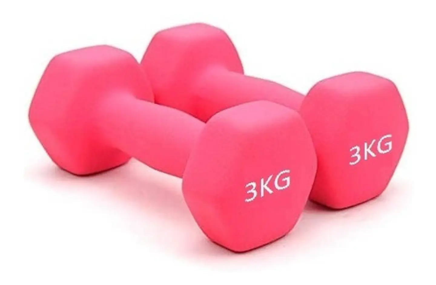 Pack 2 Mancuernas De 3kg C/u (un Par) Antideslizantes  6