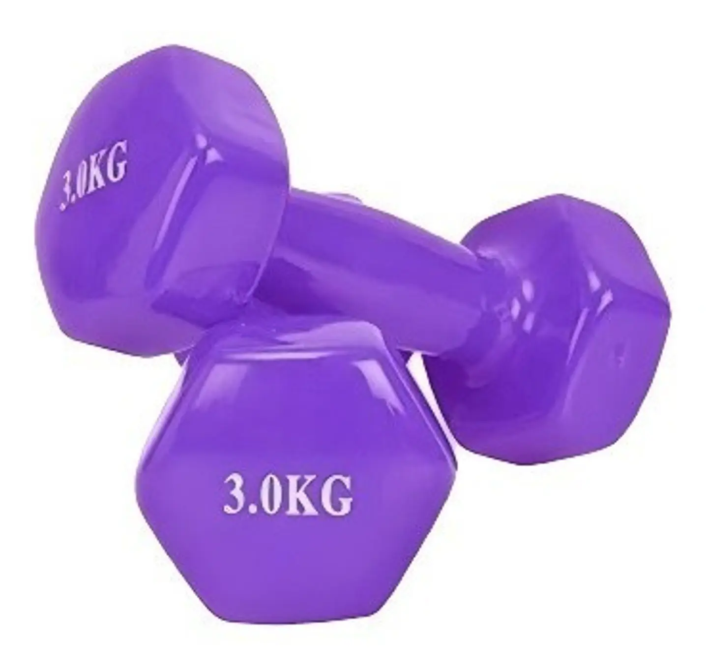 Pack 2 Mancuernas De 3kg C/u (un Par) Antideslizantes  9