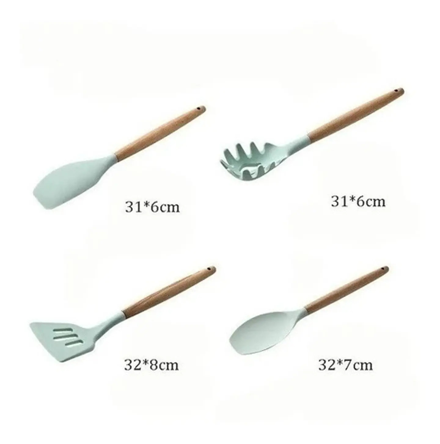 Set 11 Utensilios De Cocina Antiadherentes De Silicona  5