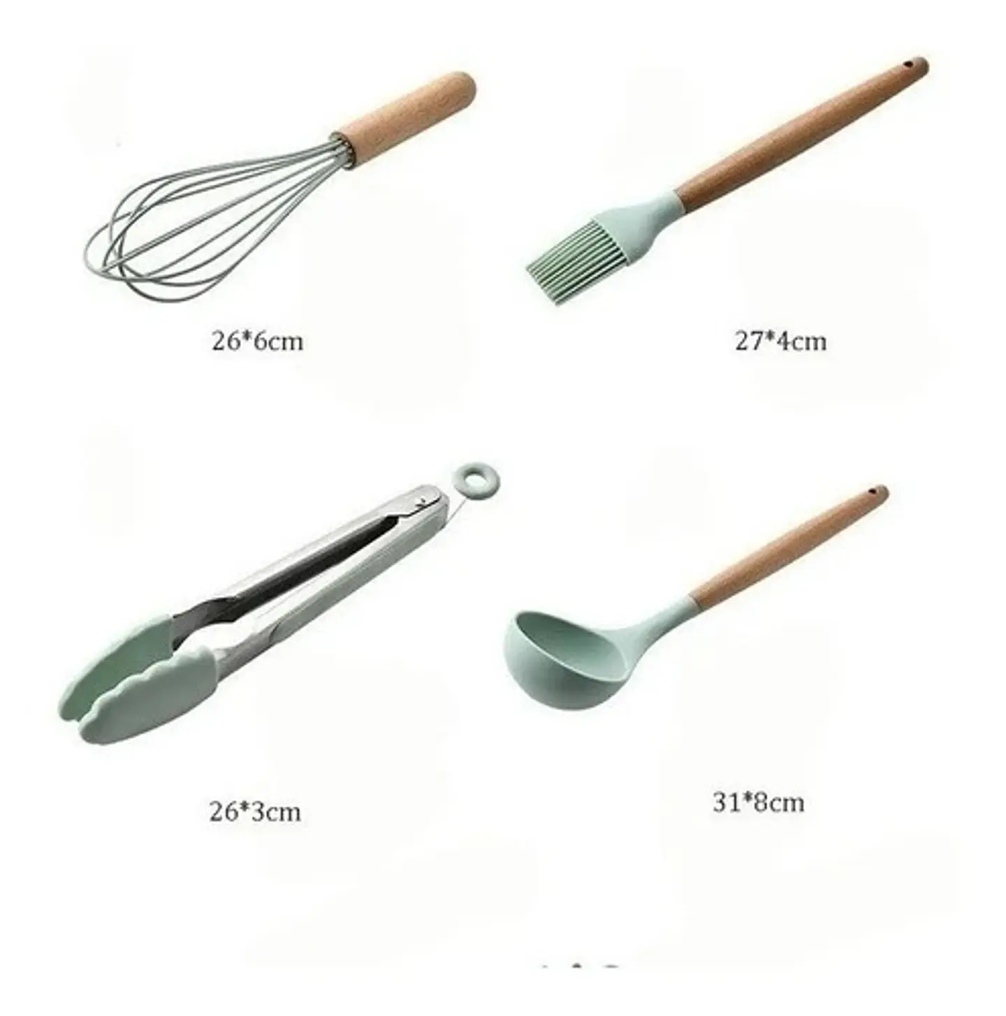 Set 11 Utensilios De Cocina Antiadherentes De Silicona  6