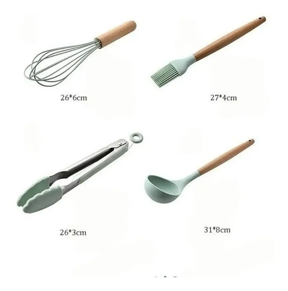 Set 11 Utensilios De Cocina Antiadherentes De Silicona  6
