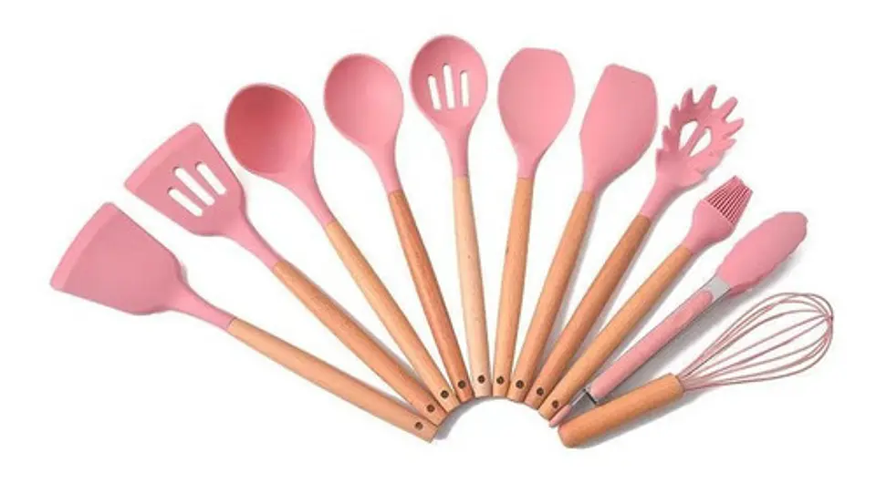 Set 11 Utensilios De Cocina Antiadherentes De Silicona  13