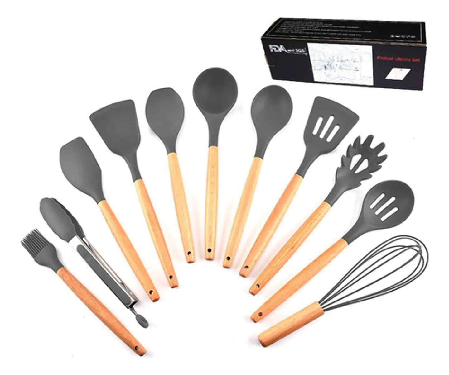 Set 11 Utensilios De Cocina Antiadherentes De Silicona  15