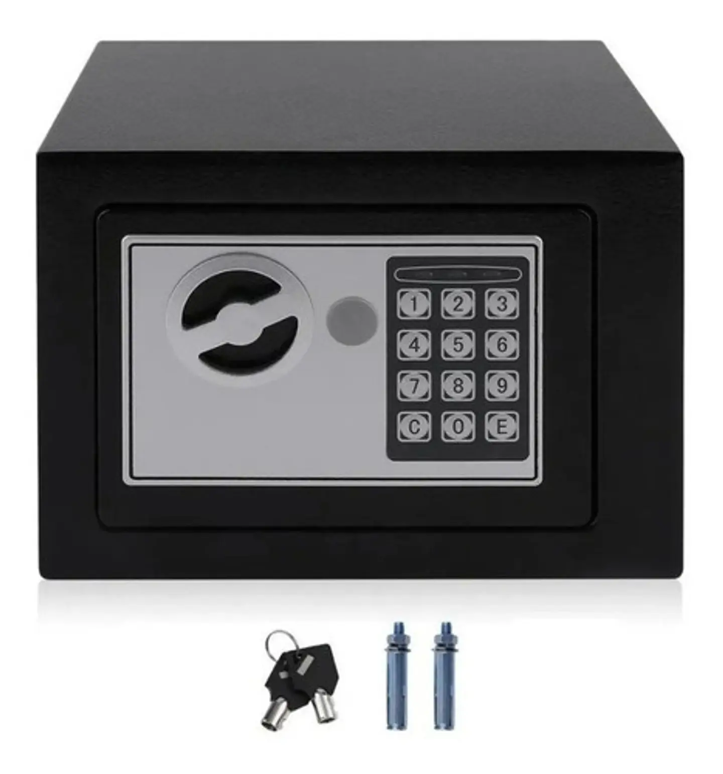 Caja Seguridad Fuerte Digital Llave Teclado Numérico 1