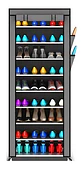 Zapatero Organizador De Zapatos 9 Pisos Con Funda - Miniatura 1