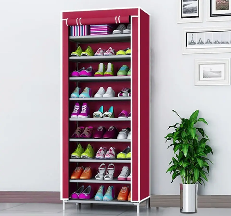 Zapatero Organizador De Zapatos 9 Pisos Con Funda 10
