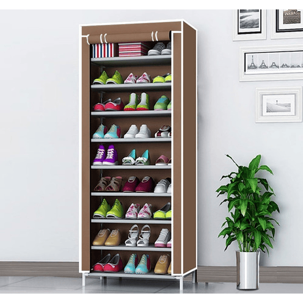 Zapatero vertical de plástico, fácil de montar, duradero, apilable,  organizador de zapatos, zapatero para espacios pequeños (color blanco,  tamaño