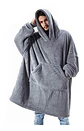 Manta Unisex Tipo Polerón Con Capucha Estilo Sherpa - Miniatura 7