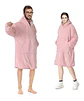 Manta Unisex Tipo Polerón Con Capucha Estilo Sherpa - Miniatura 3