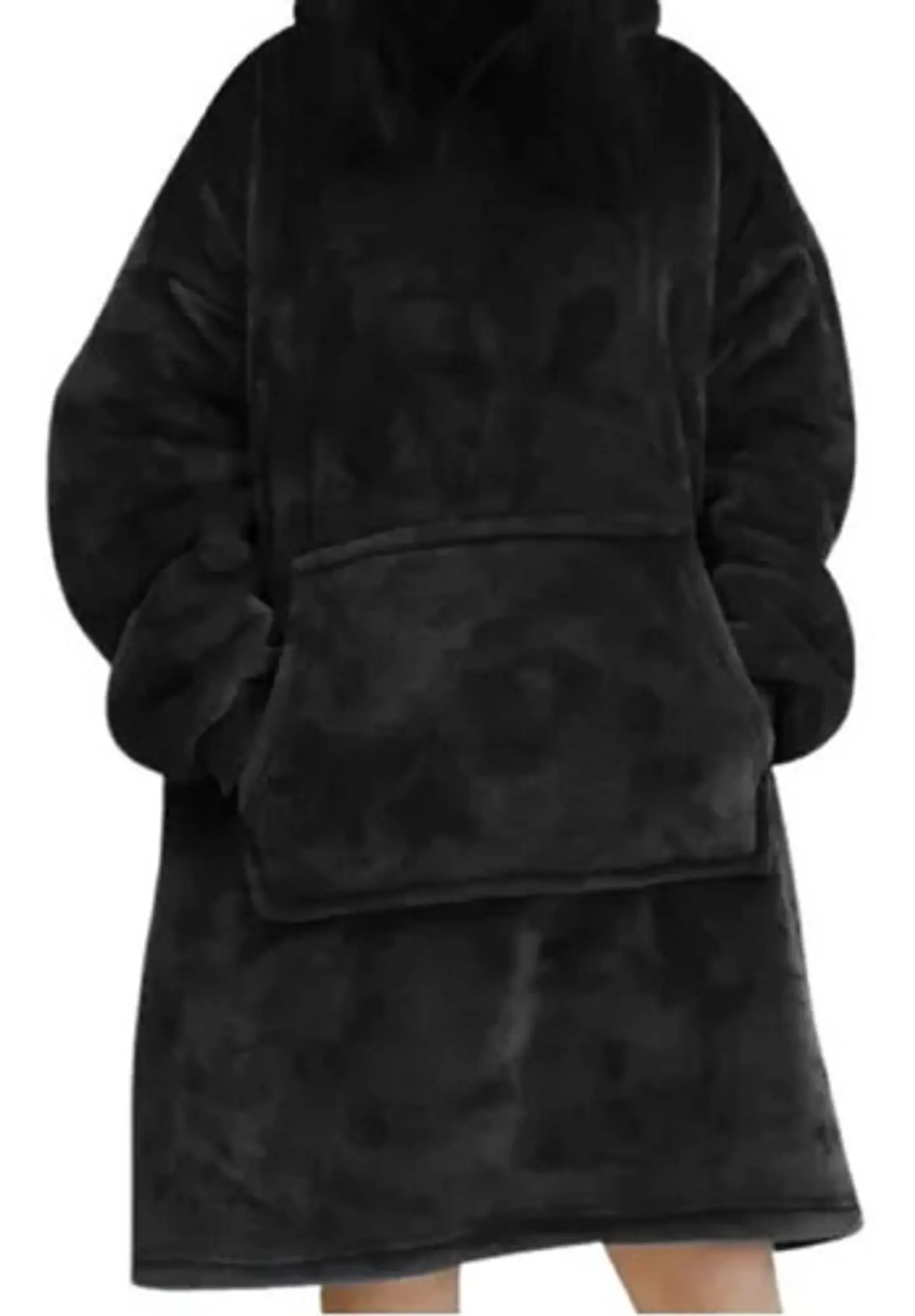 Manta Unisex Tipo Polerón Con Capucha Estilo Sherpa 9