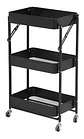 Estante Organizador Plegable Cocina Baño 3 Niveles Y Ruedas - Miniatura 1