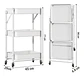 Estante Organizador Plegable Cocina Baño 3 Niveles Y Ruedas - Miniatura 6