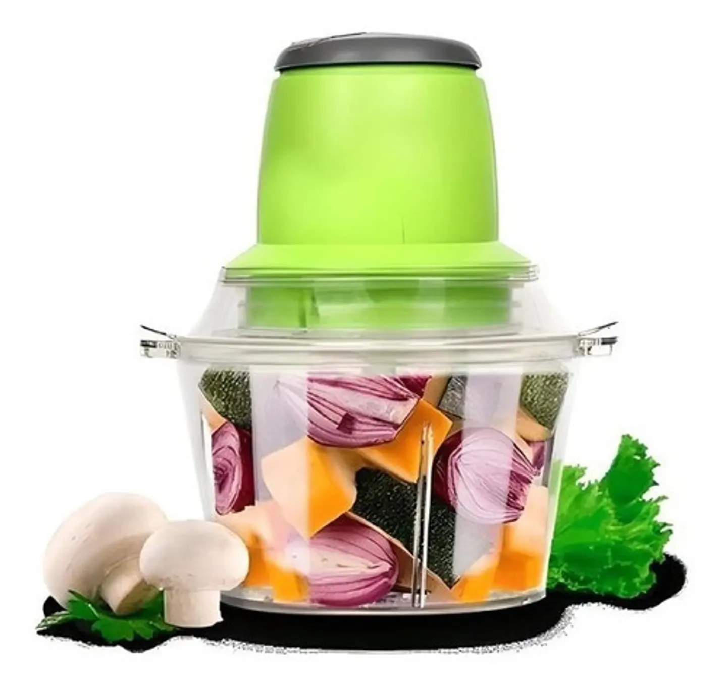 Picador De Verduras Carnes Cortador Fruta Multiuso Electrico 3
